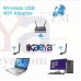 OkaeYa- Wifi 600Mbps USB Wifi Dongle Wireless Adapter 802.11N/G/B With Antena for Tablets & PC (Color may vary)